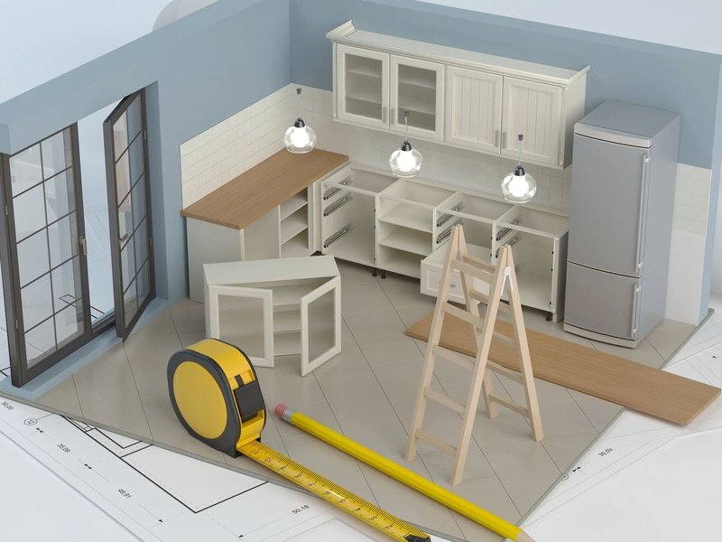 3D model of a kitchen from Novakoski Floor Covering in Anderson, IN